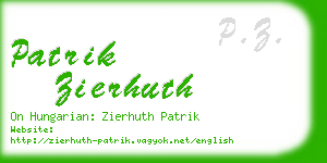 patrik zierhuth business card